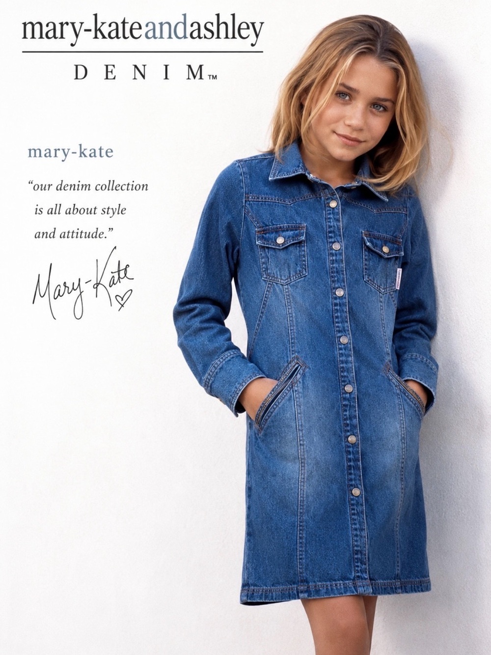 Mary-Kate and Ashley Denim Dress Size L 10/12